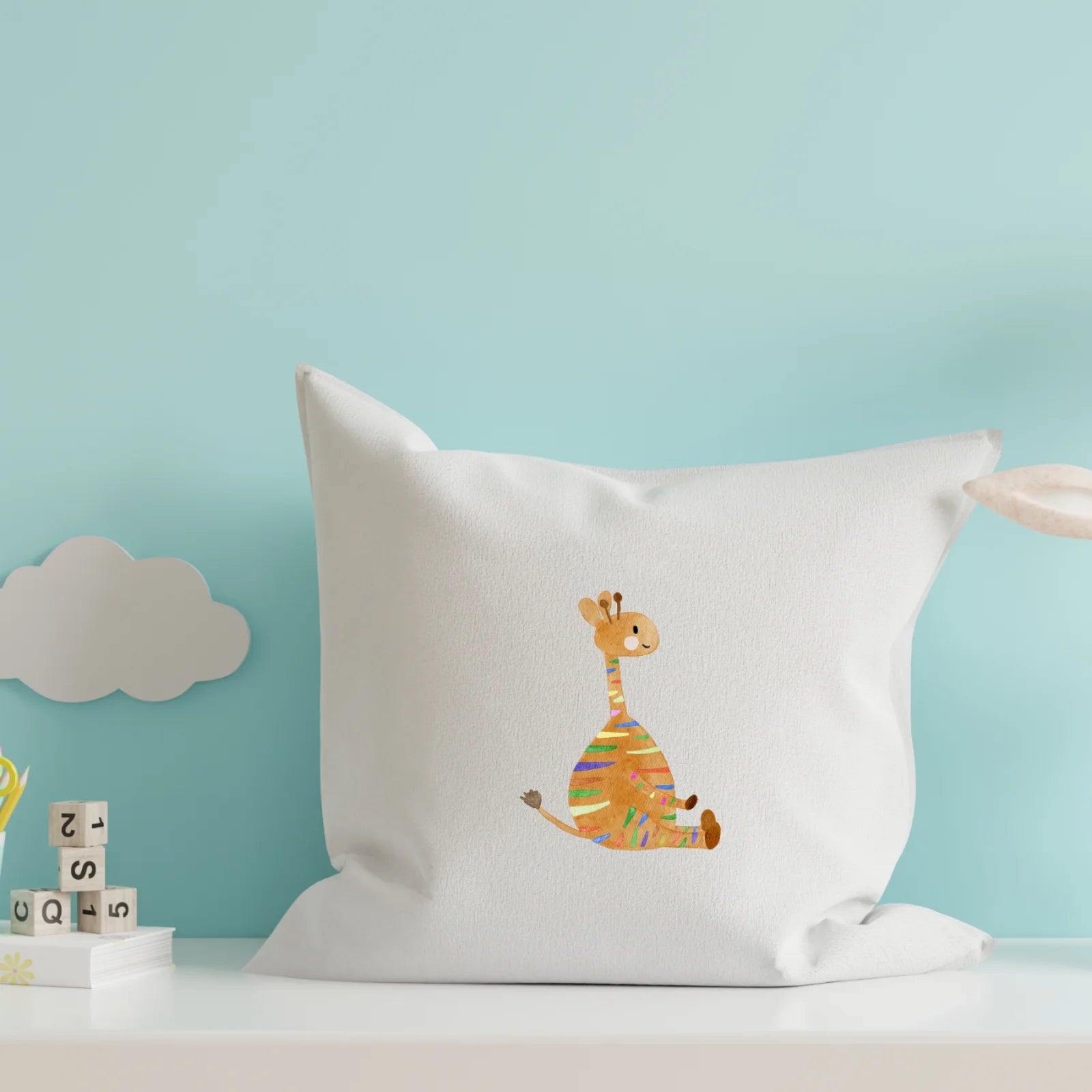 Bügelbild „Bunte Giraffe“