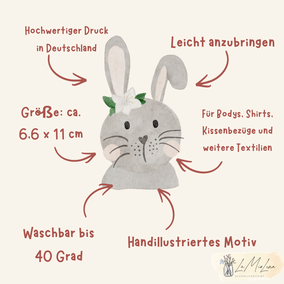 Bügelbild Osterhäschen
