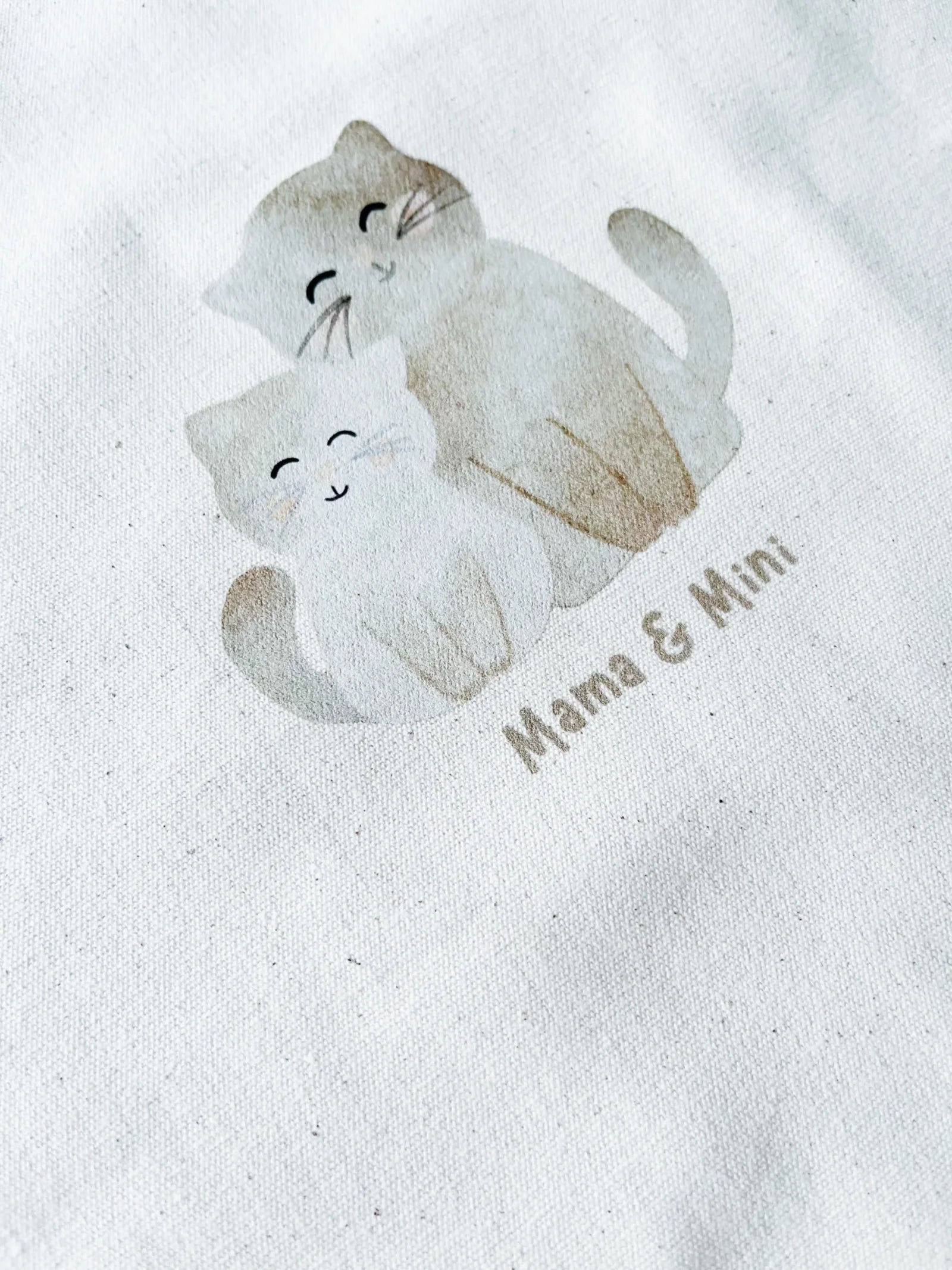 Bügelbild Mama & Mini – Katzen