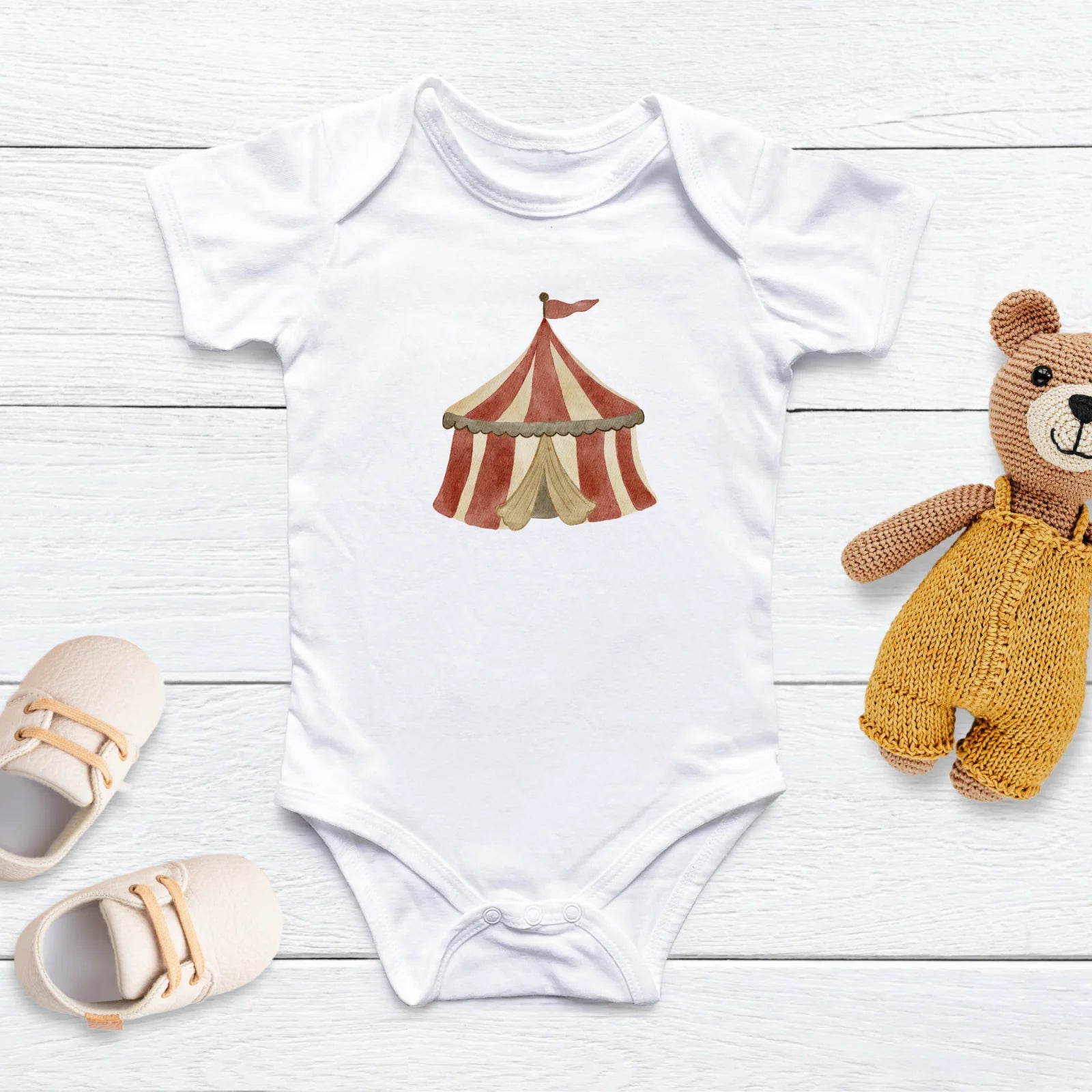 Bügelbild Zirkuszelt – Für Kinderkleidung und Kinderzimmerdeko
