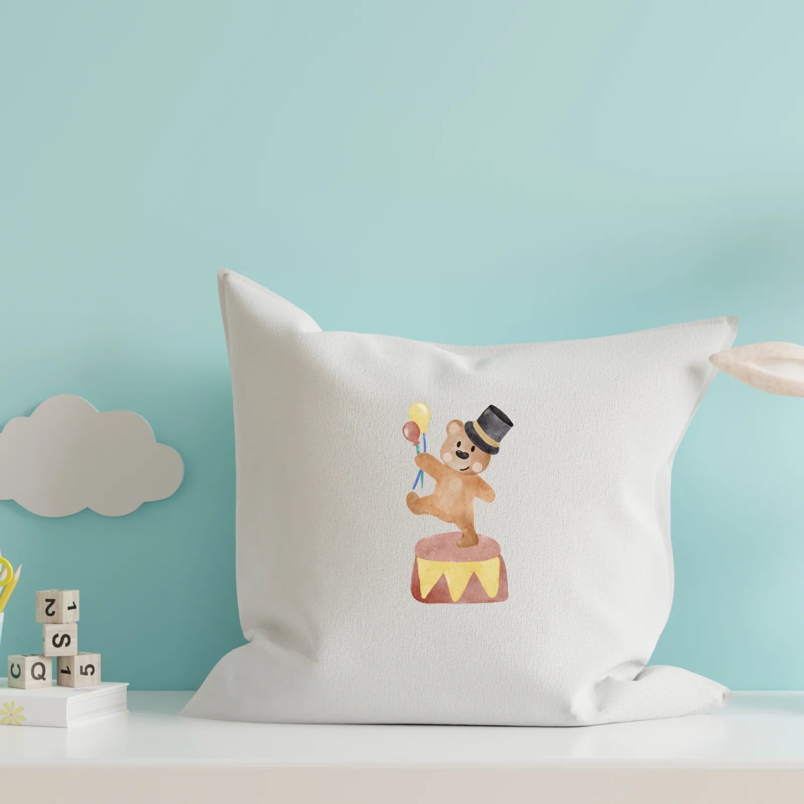 Bügelbild Zirkusbär für Kinderkleidung und Kinderzimmerdeko