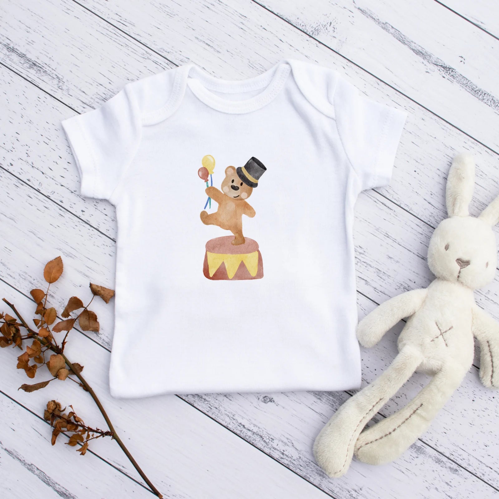 Bügelbild Zirkusbär für Kinderkleidung und Kinderzimmerdeko