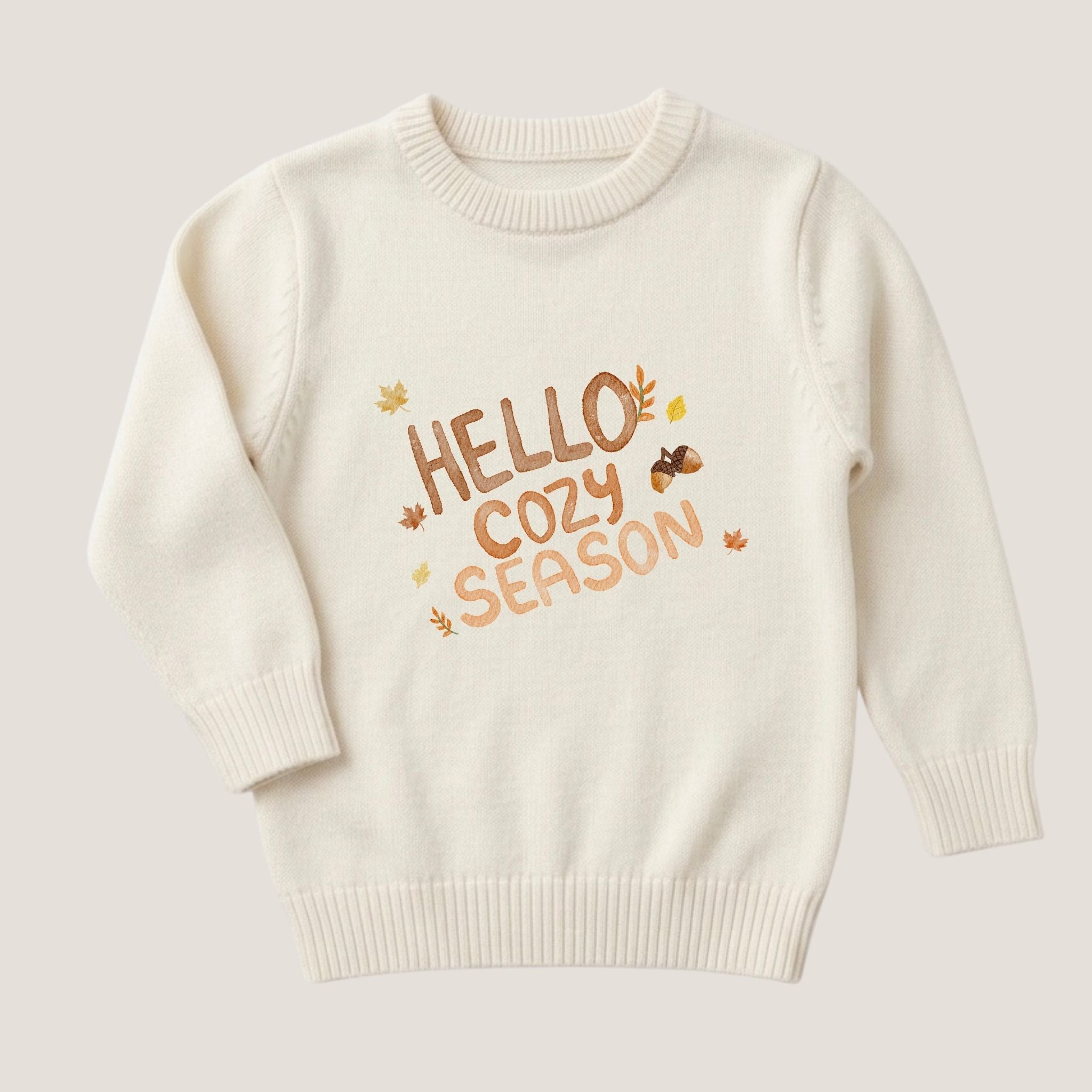Bügelbild Hello cozy season oder hello cozy autumn