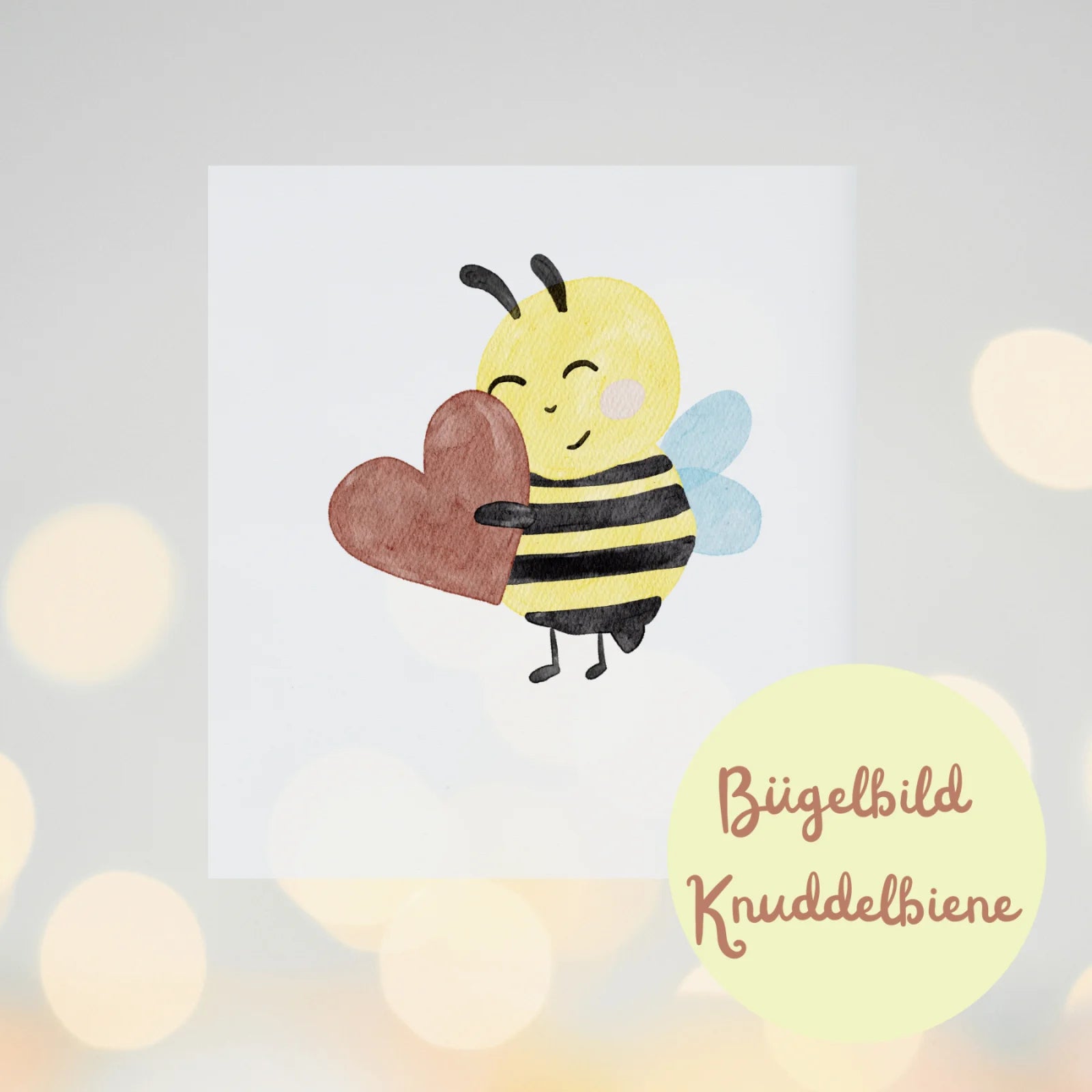 Bügelbild Knuddelbiene, Lieblingshummel