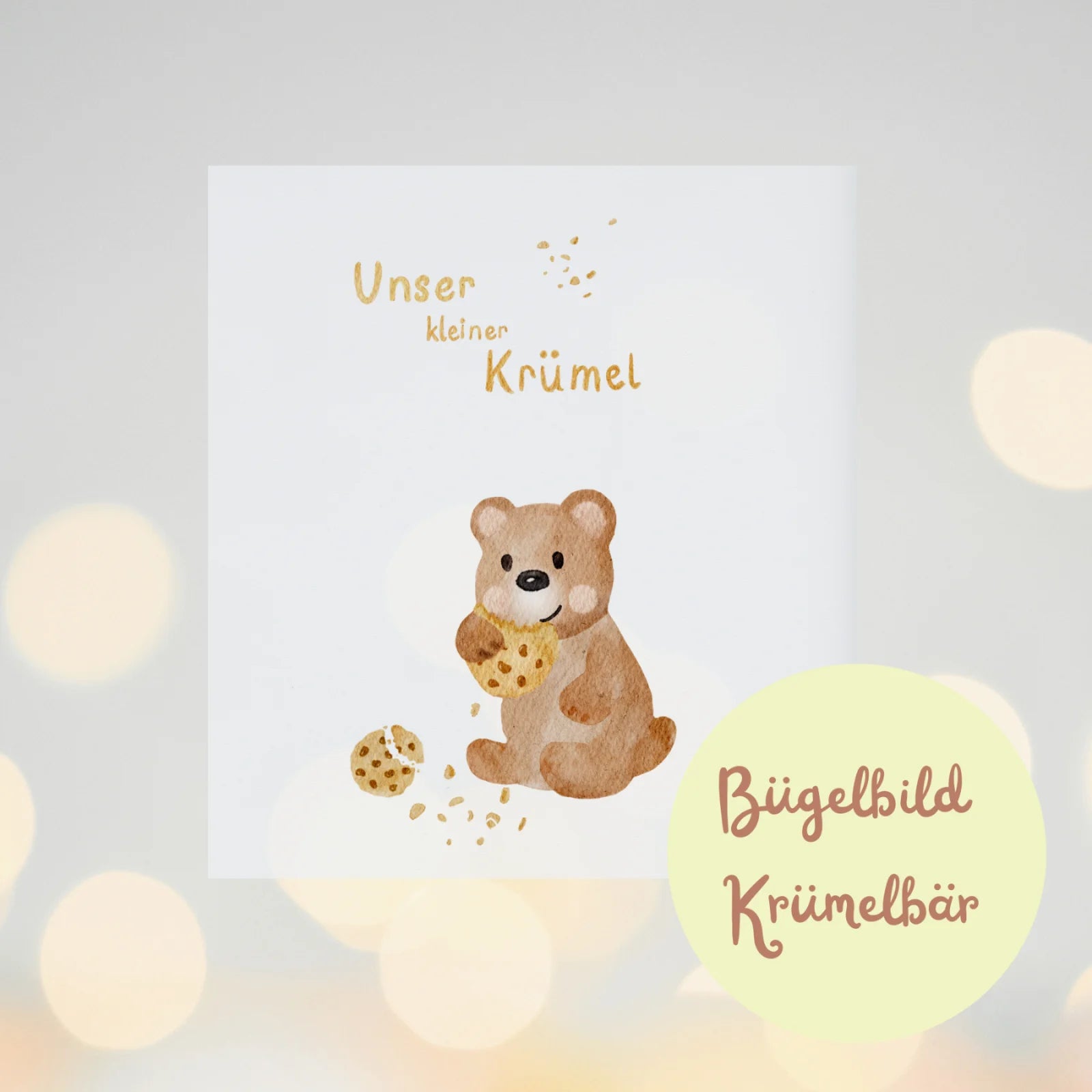 Bügelbild Krümelbär