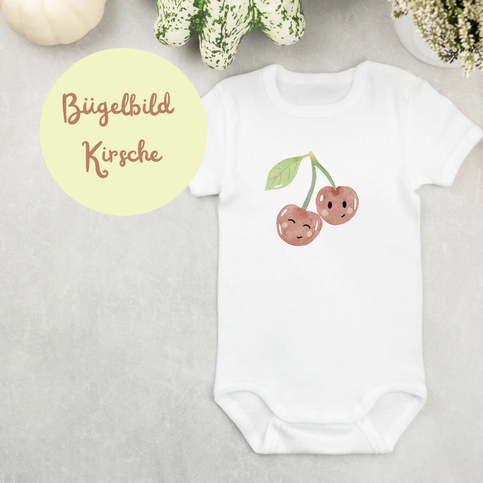 Bügelbild süße Kirschen