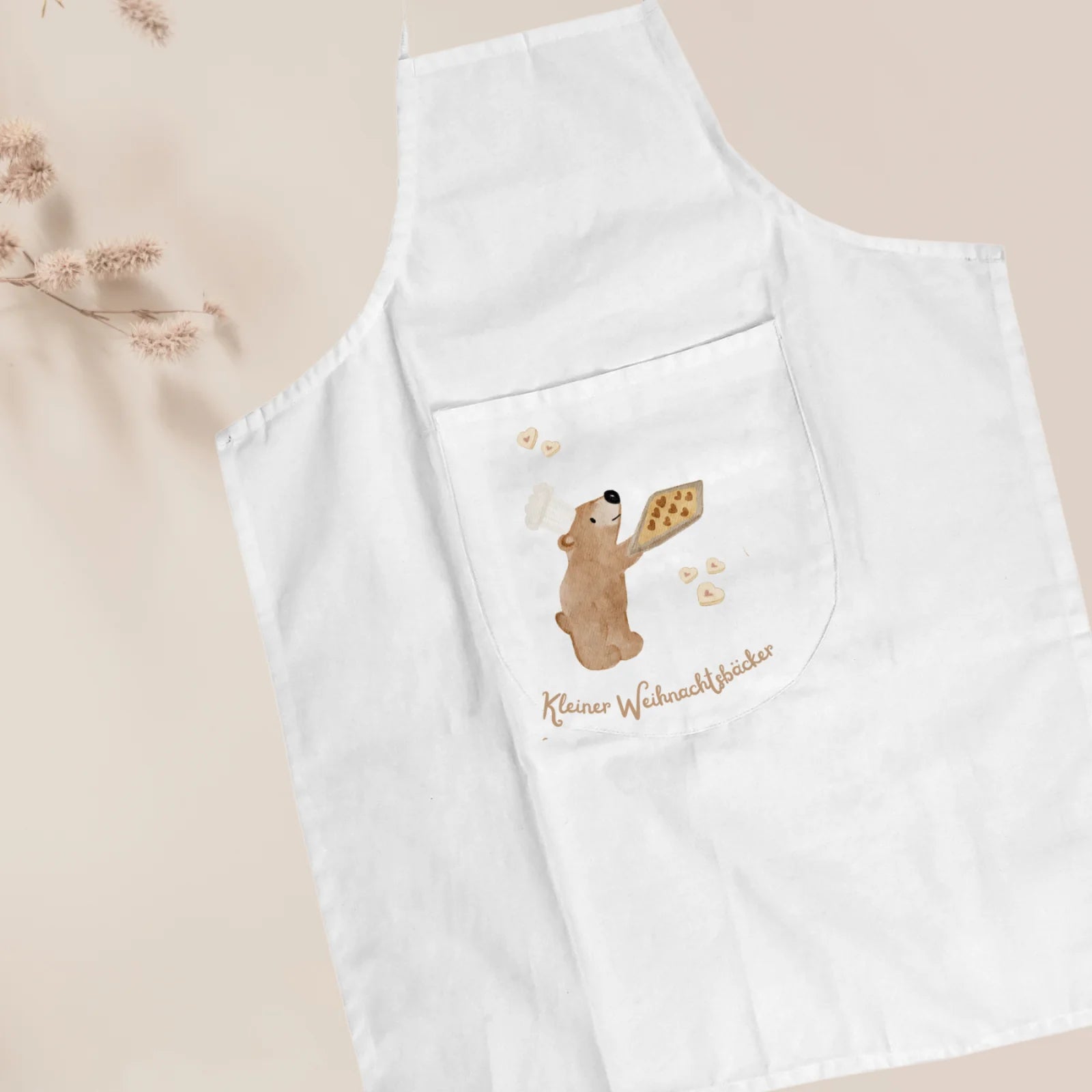 Kleiner Weihnachtsbäcker/kleine Weihnachtsbäckerin Bügelbild zu Weihnachten