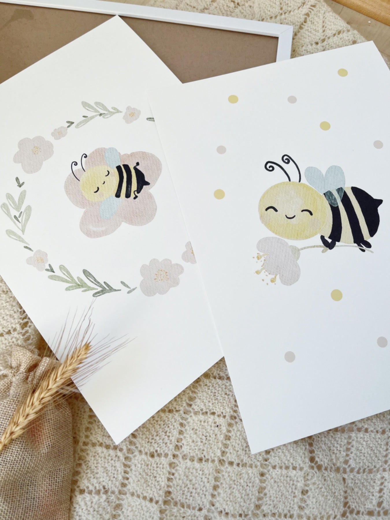 Posterset Bienen fürs Kinderzimmer