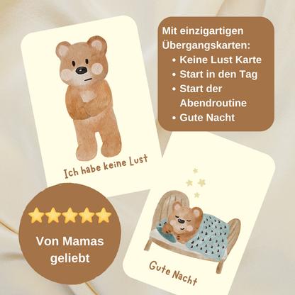 Interaktives Routinekartenset "Der kleine Bär" - inkl. Audio Begleitung