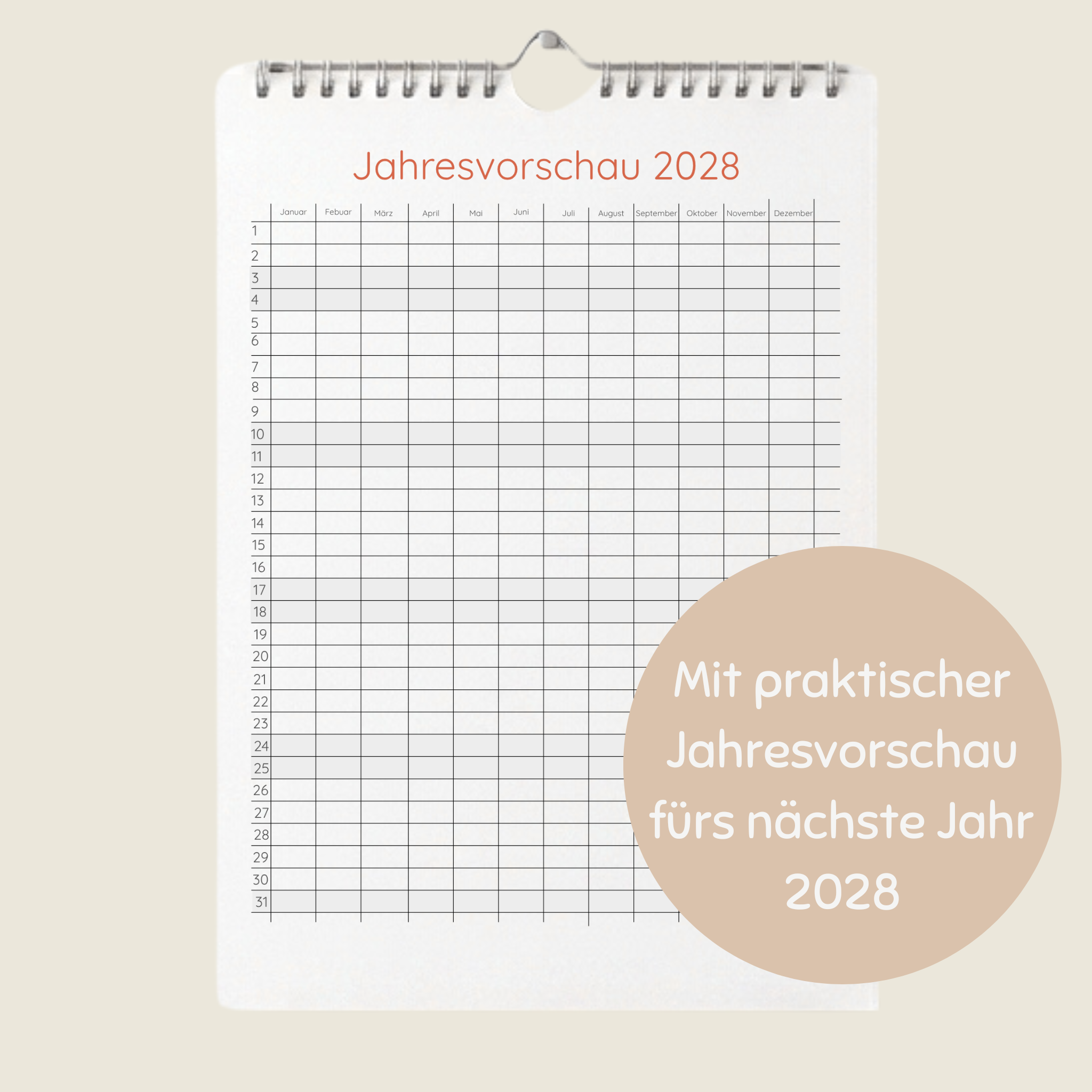 Personalisierbarer Familienkalender 2027 –  Mit 12 Familienaktivitäten zum Mitmachen; A3 mit 5 Spalten