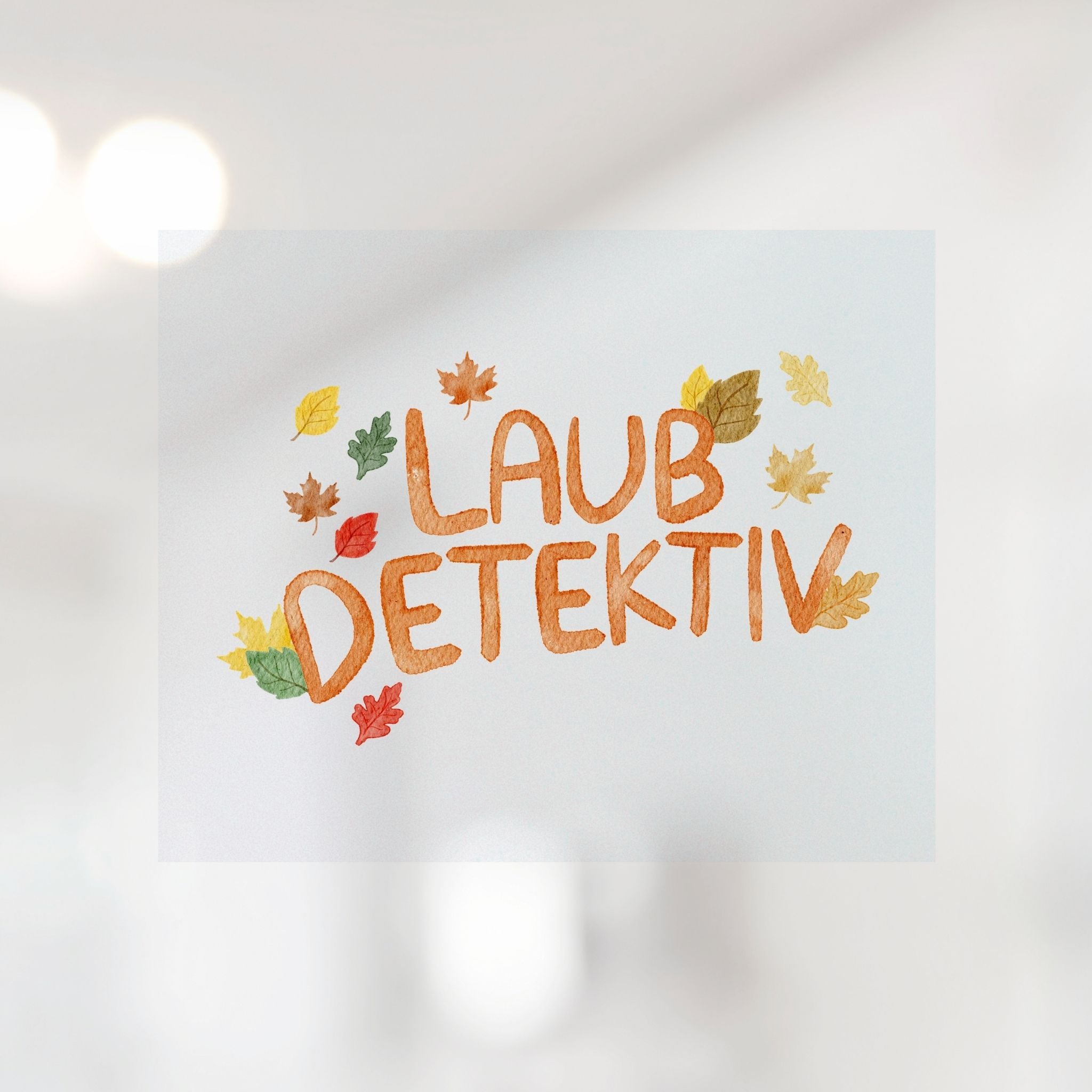 Bügelbild Laubdetektiv