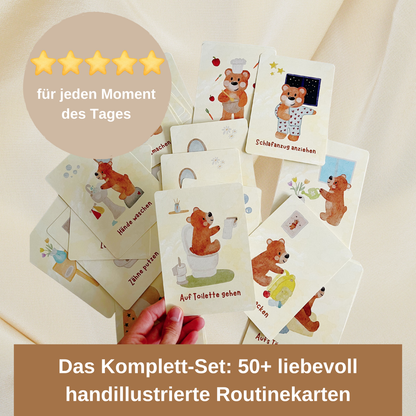 Interaktives Routinekartenset "Der kleine Bär" - inkl. Audio Begleitung