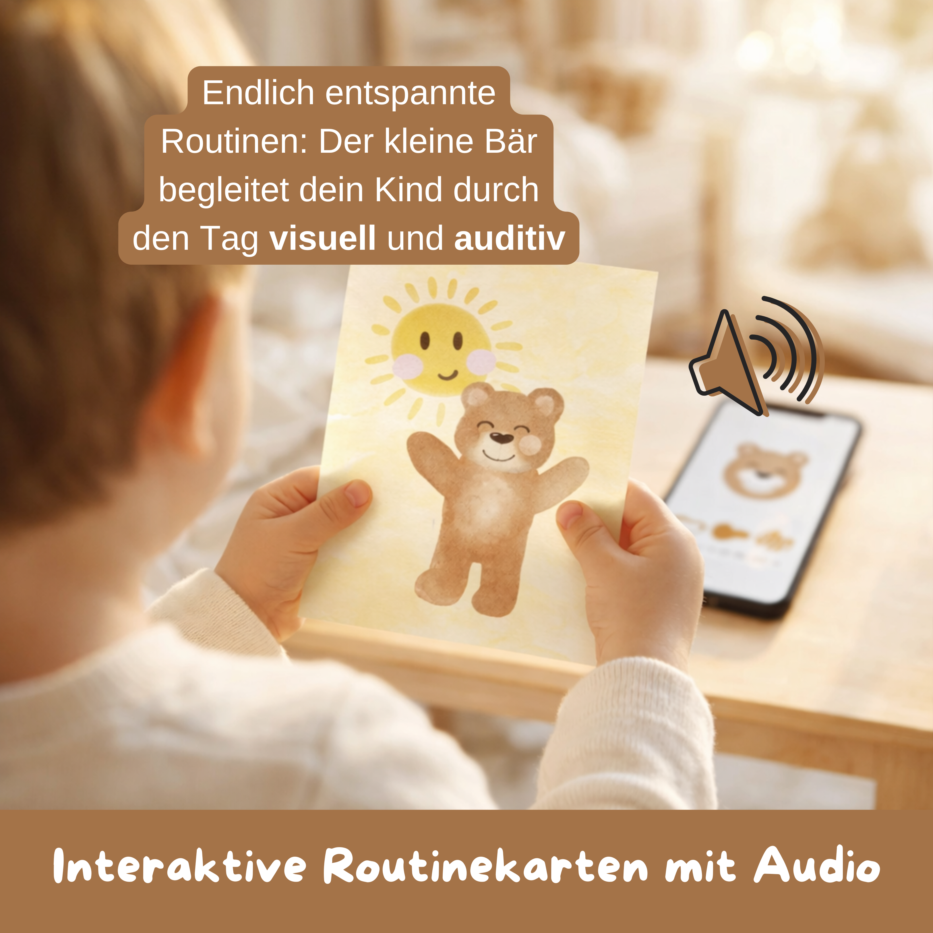 Bundle: Routinekarten + Affirmationskarten mit dem kleinen Bär