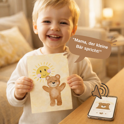 Interaktives Routinekartenset "Der kleine Bär" - inkl. Audio Begleitung