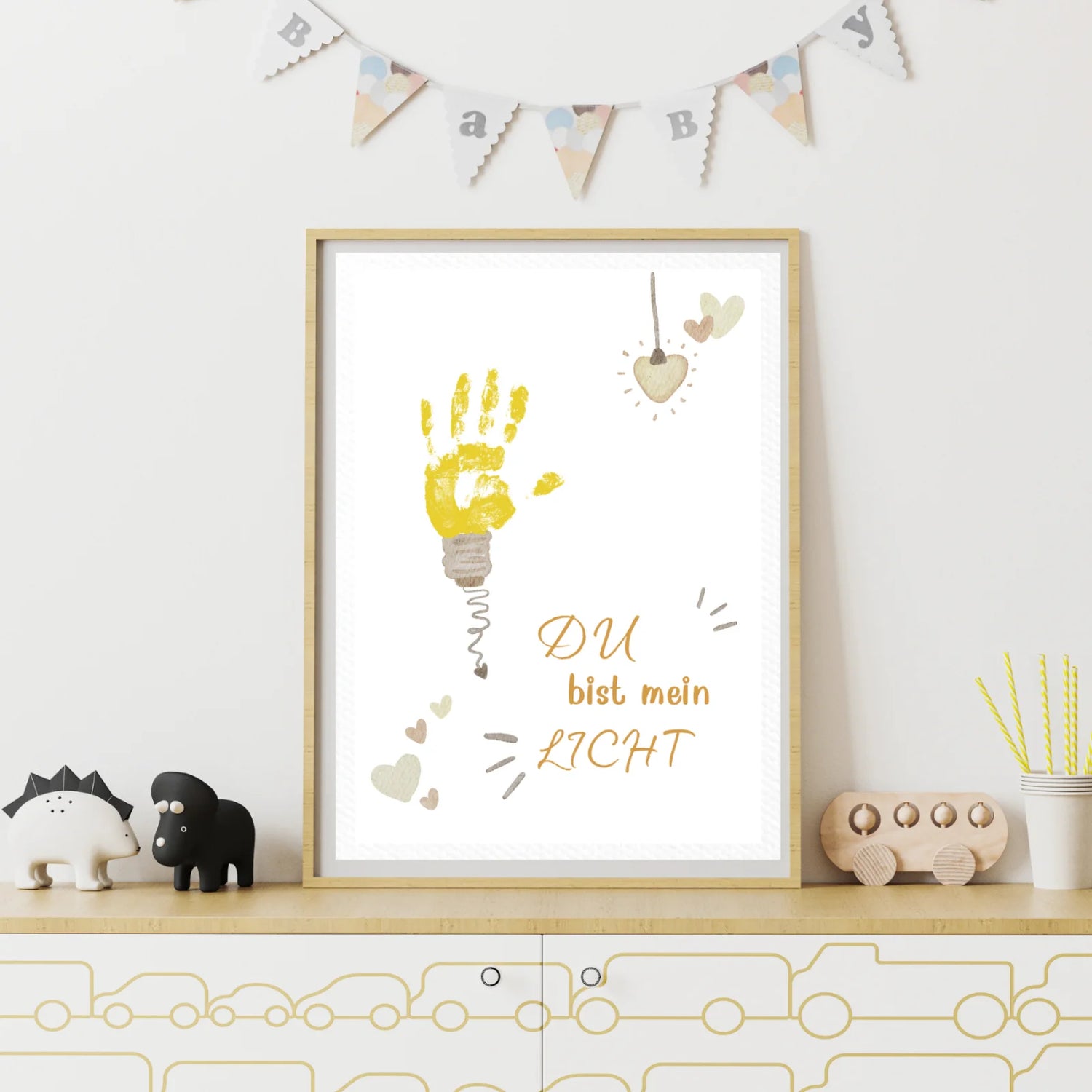 Handabdruck-Poster „Licht“ - zum Download