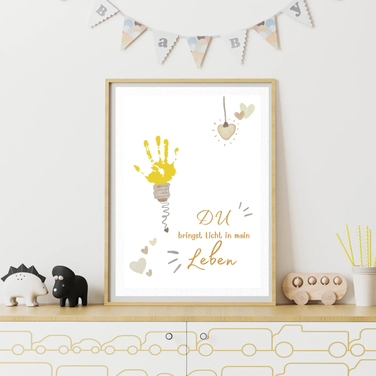 Handabdruck-Poster „Licht“ - zum Download