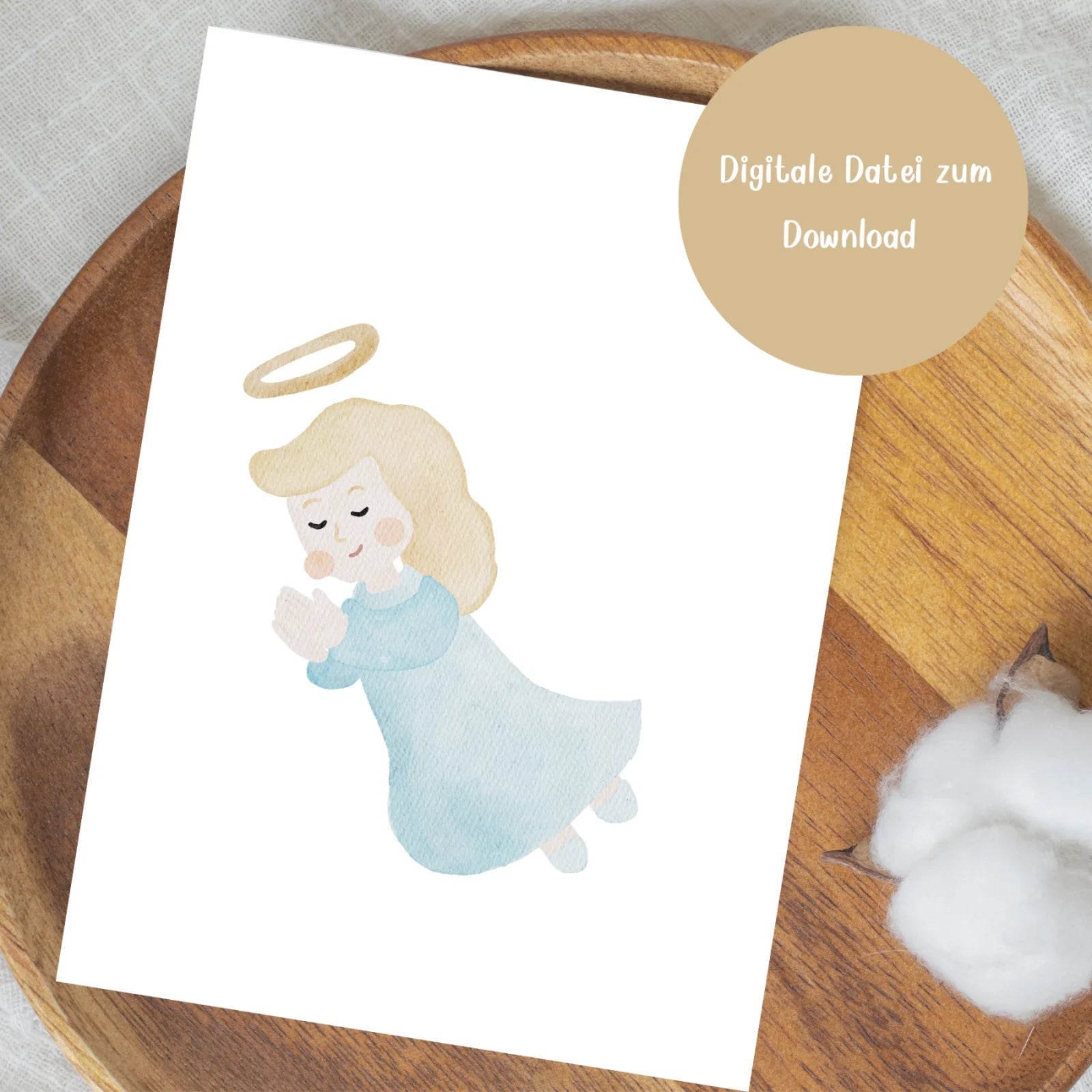 Handabdruck-Poster „Engel“zum Download – eine himmlische Babyerinnerung