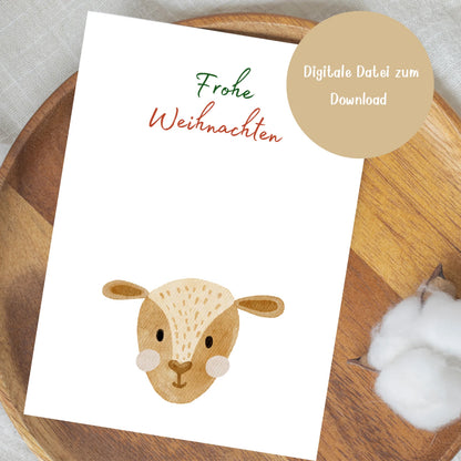 Fußabdruck-Poster „Reh“ zum Download – Eine zauberhafte Weihnachtsidee mit persönlicher Note