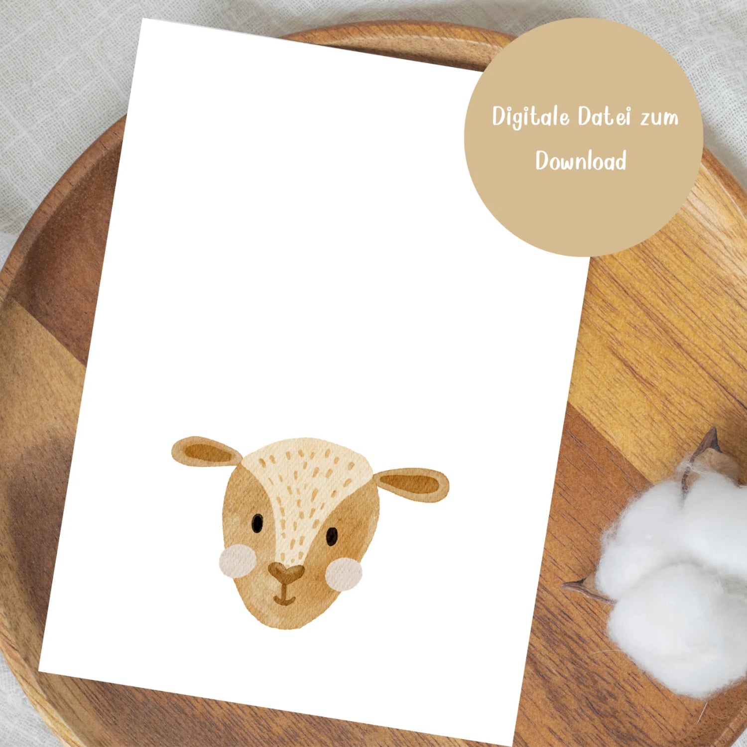 Fußabdruck-Poster „Reh“ zum Download – Eine zauberhafte Weihnachtsidee mit persönlicher Note
