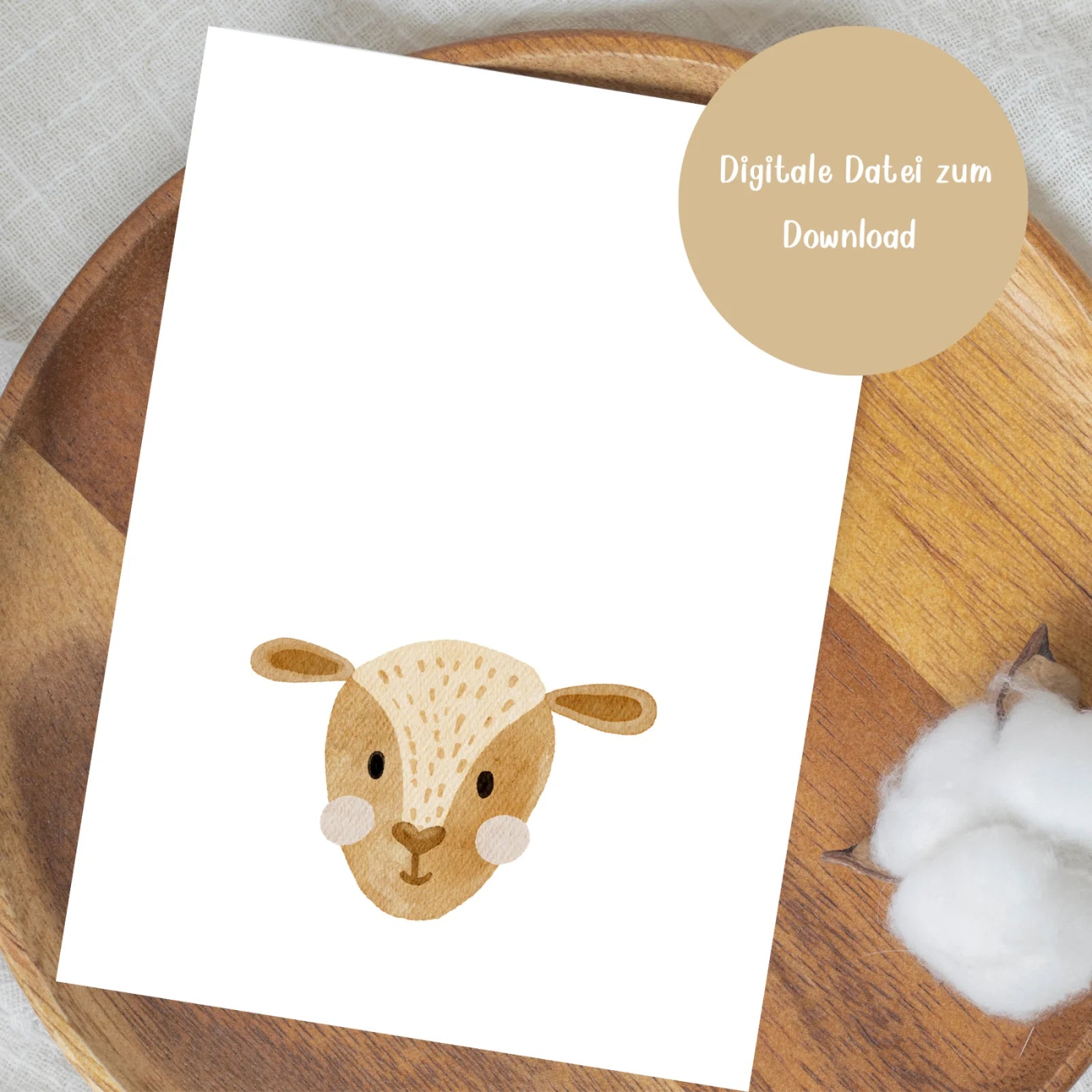 Fußabdruck-Poster „Reh“ zum Download – Eine zauberhafte Weihnachtsidee mit persönlicher Note