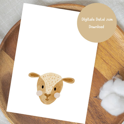 Fußabdruck-Poster „Reh“ zum Download – Eine zauberhafte Weihnachtsidee mit persönlicher Note