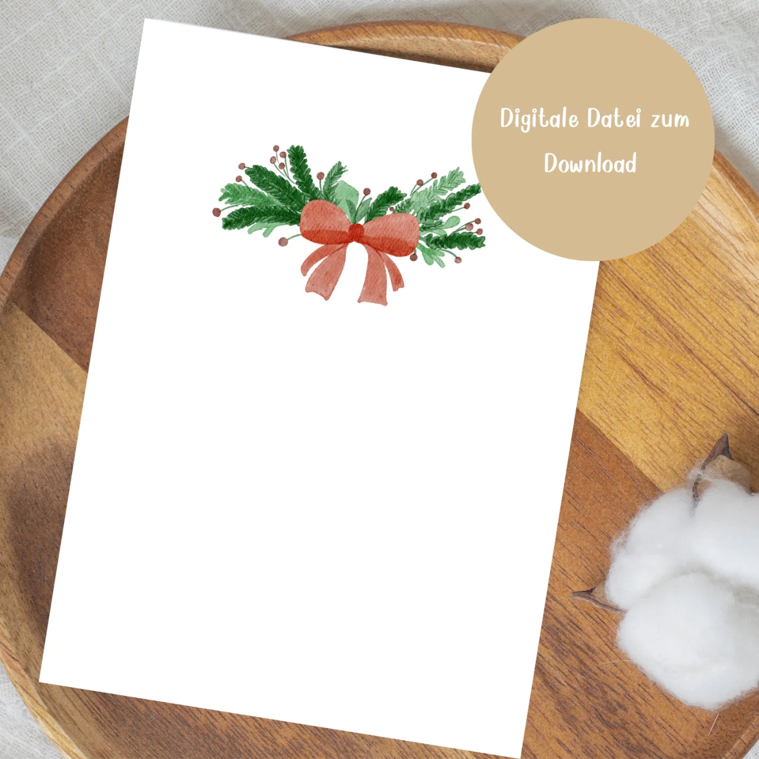 Fußabdruck-Poster „Weihnachtsglocken“ zum Download– Ein festliches DIY-Erinnerungsstück