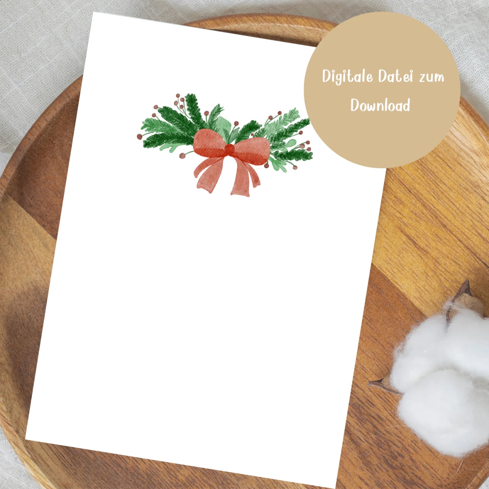 Fußabdruck-Poster „Weihnachtsglocken“ zum Download– Ein festliches DIY-Erinnerungsstück