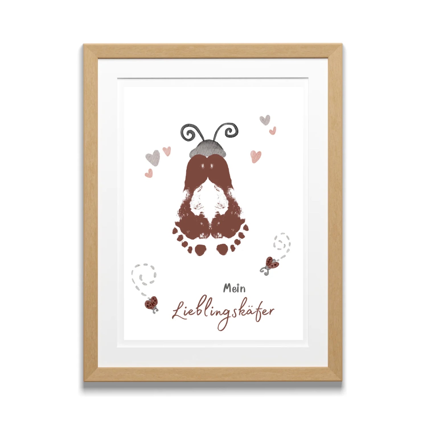 Fußabdruck-Poster „Käfer“ zum Download – Ein liebevolles DIY-Erinnerungsstück