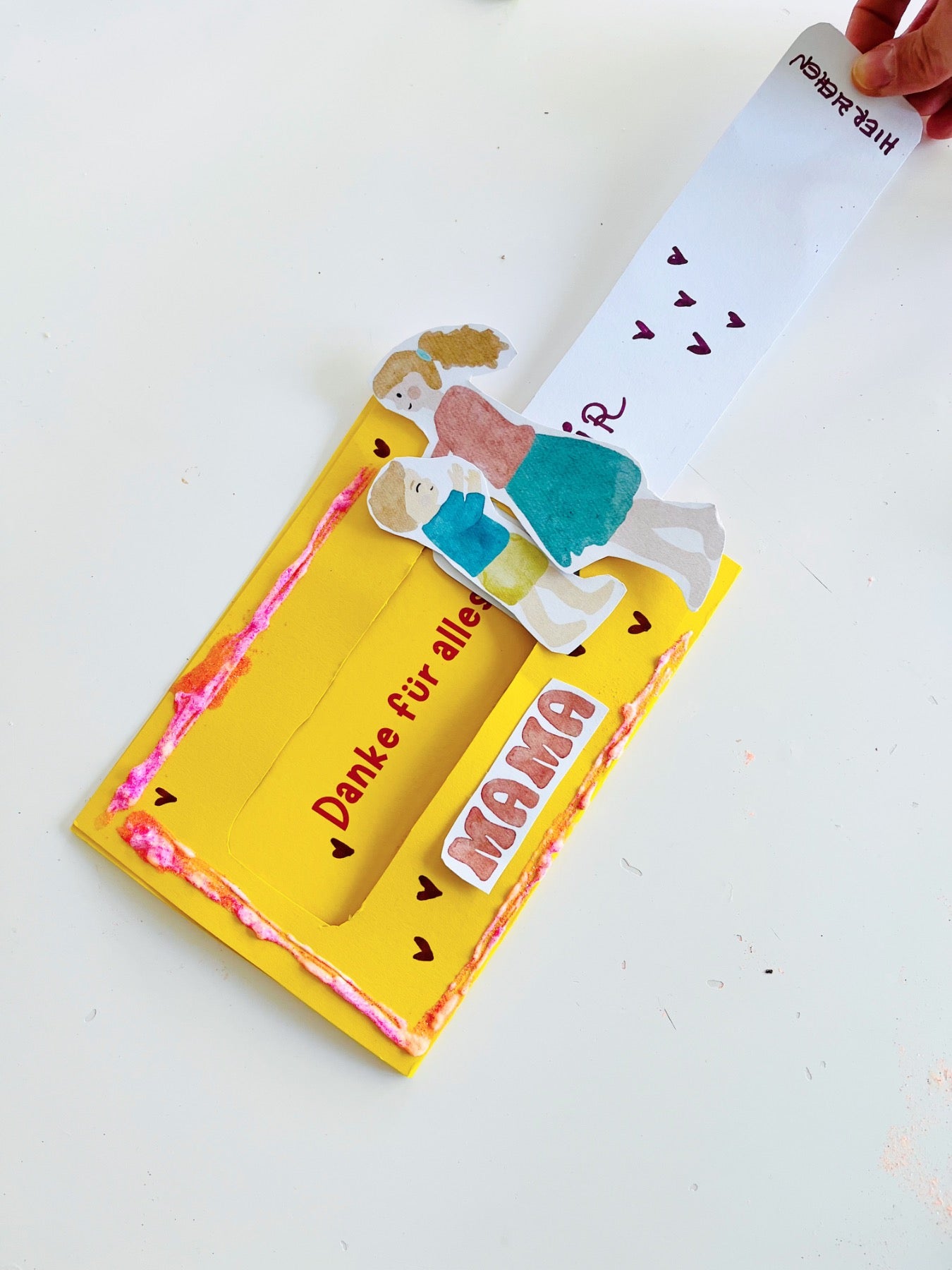 DIY Muttertagskarte zum Basteln, digitaler Download