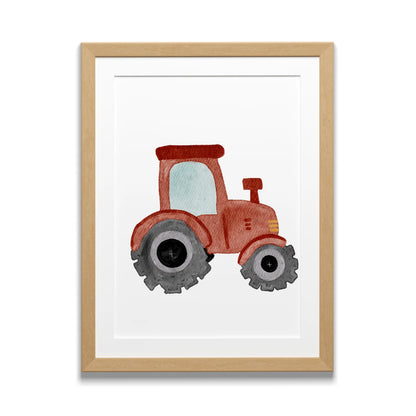 Traktor-Abenteuer – Kinderposter für Jungszimmer
