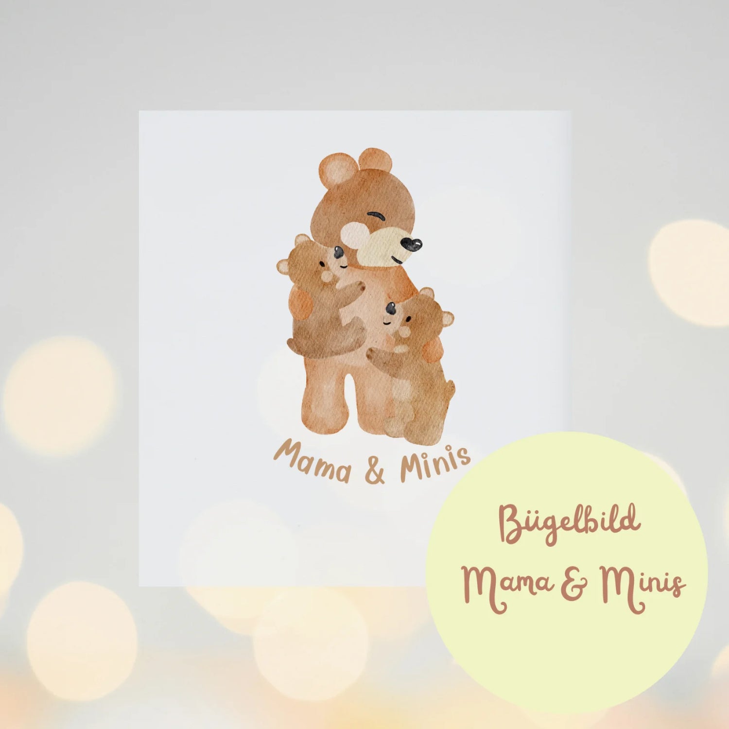 Bügelbild „Mama &amp; Minis“ – Für ganz viel Familienliebe zum Aufbügeln