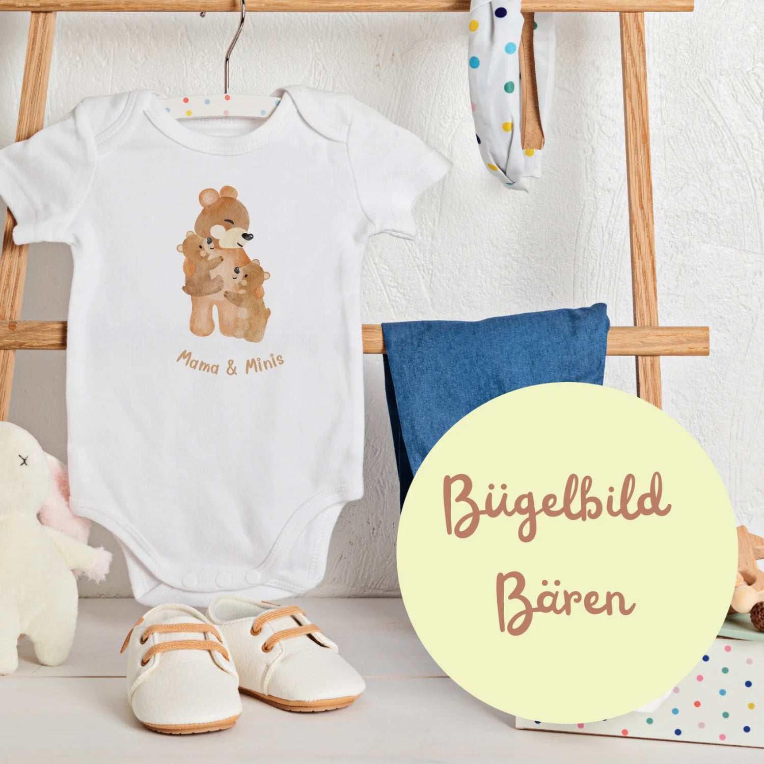 Bügelbild „Mama &amp; Minis“ – Für ganz viel Familienliebe zum Aufbügeln