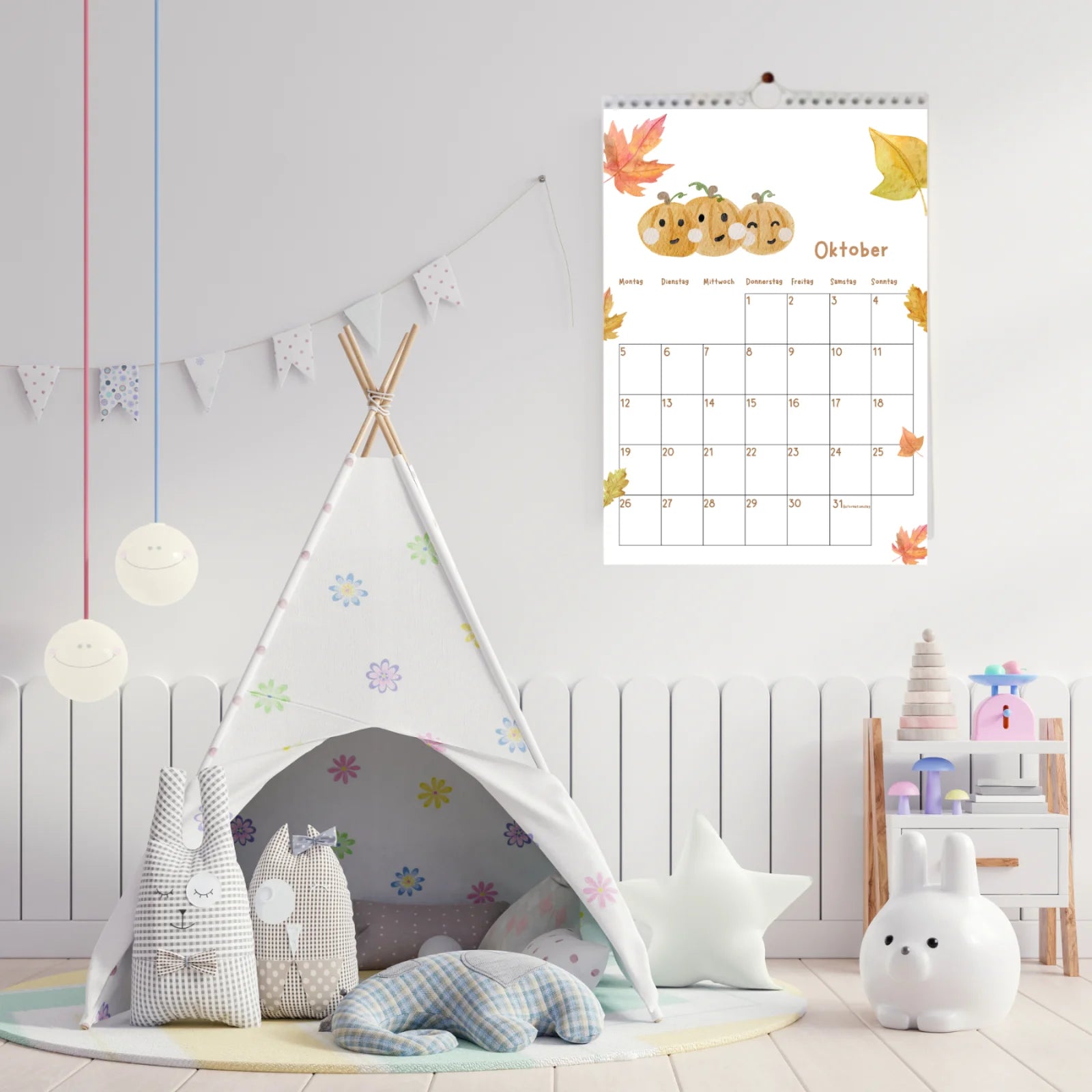 Personalisierbarer Kinderkalender 2027 – Mein Jahr in A4