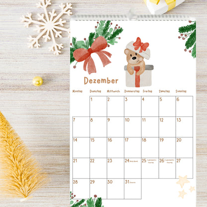 Personalisierbarer Kinderkalender 2027 – Mein Jahr in A4