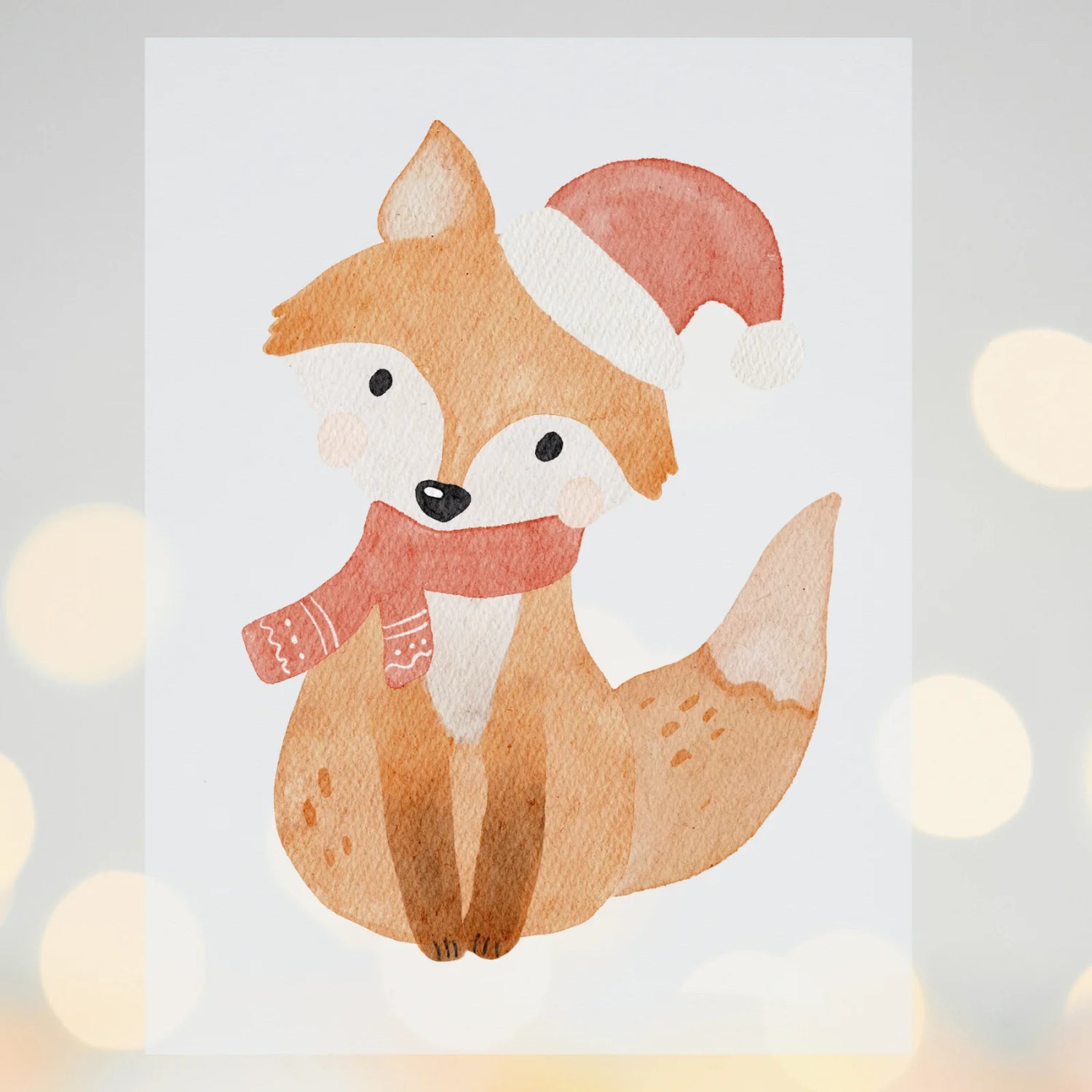 Bügelbild Weihnachtsfuchs