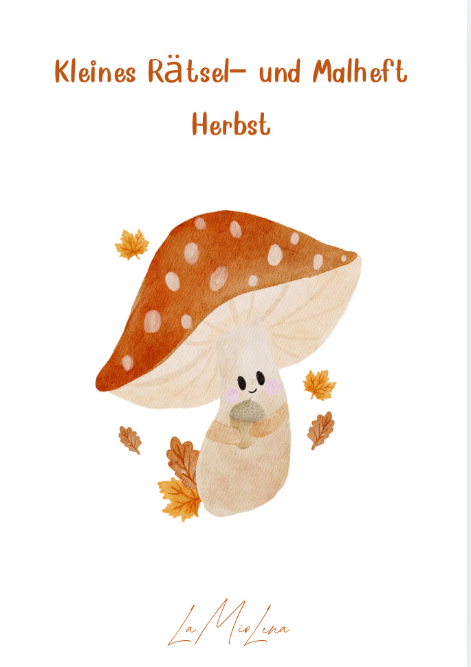 Kleines Rätsel&amp;- Malheft Herbst