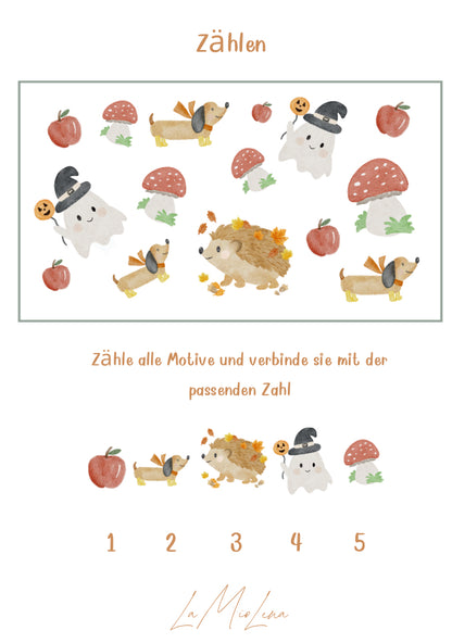 Kleines Rätsel&amp;- Malheft Herbst