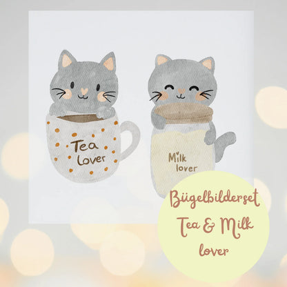 Bügelbilder-Set „Tea &amp; Milk Lover“ – Mama &amp; Baby
