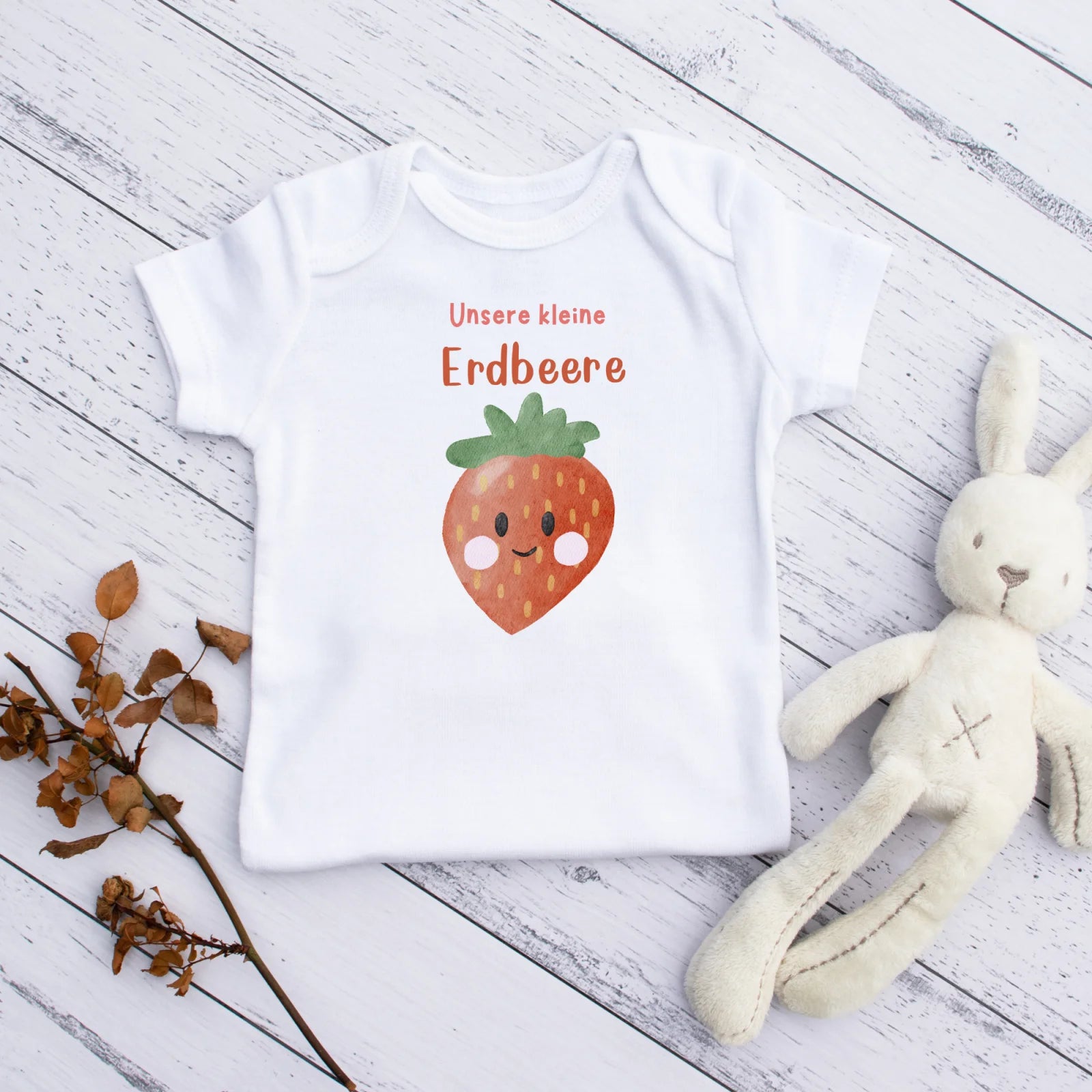 Bügelbild Kleine Erdbeere