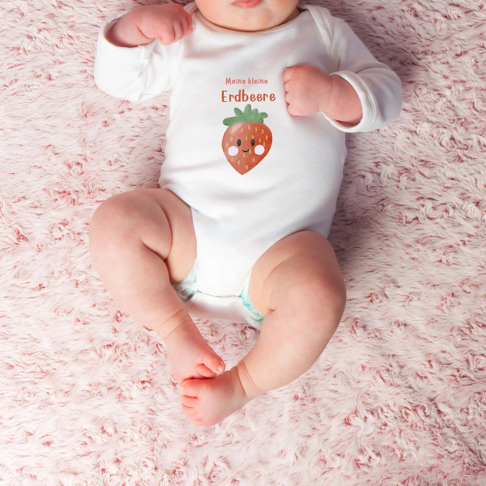 Bügelbild Kleine Erdbeere