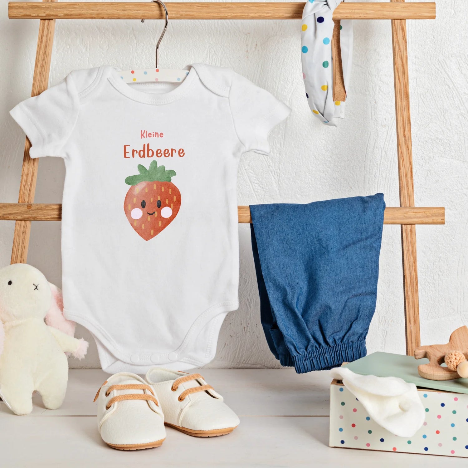 Bügelbild Kleine Erdbeere