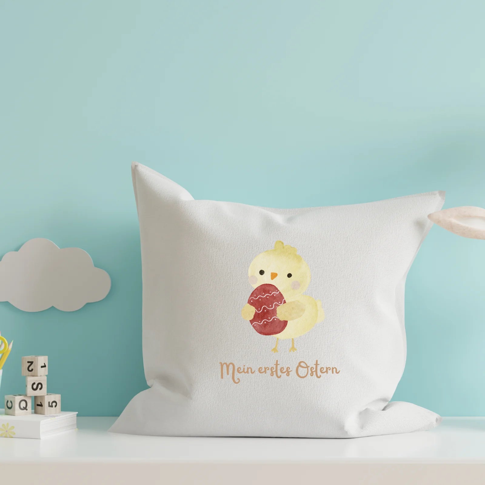 Schriftzug mein erstes Ostern Bügelbild