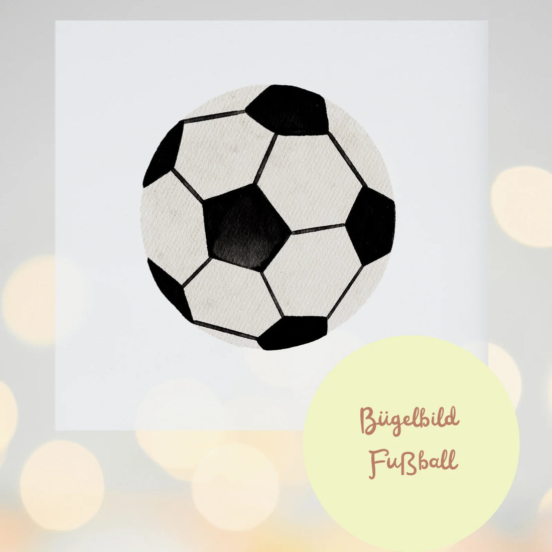 Bügelbild „Fußball“ – praktisch &amp; cool für kleine Fußballfans - in 2 Größen