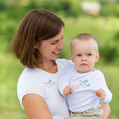 Bügelbild Mama &amp; Mini – 2 Wale