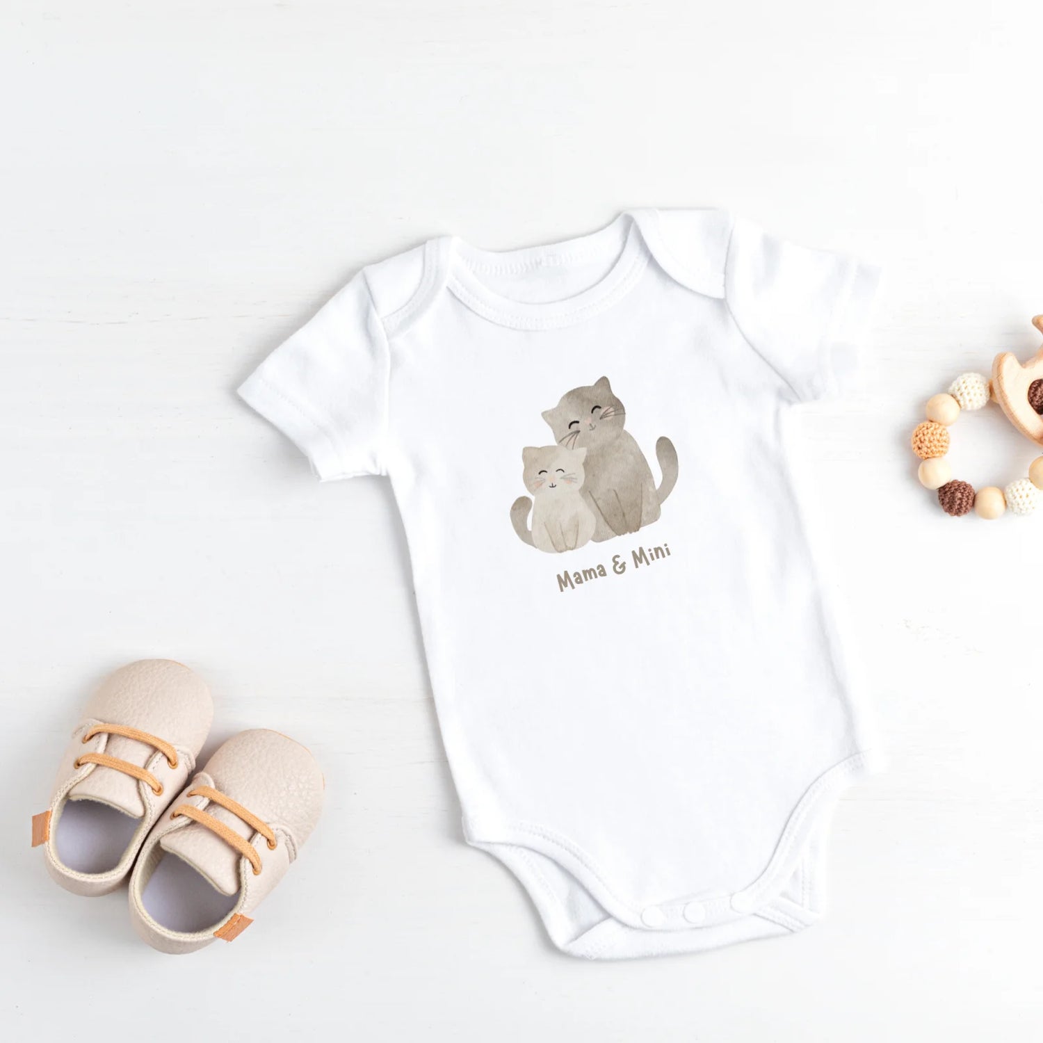 Bügelbild Mama &amp; Mini – Katzen