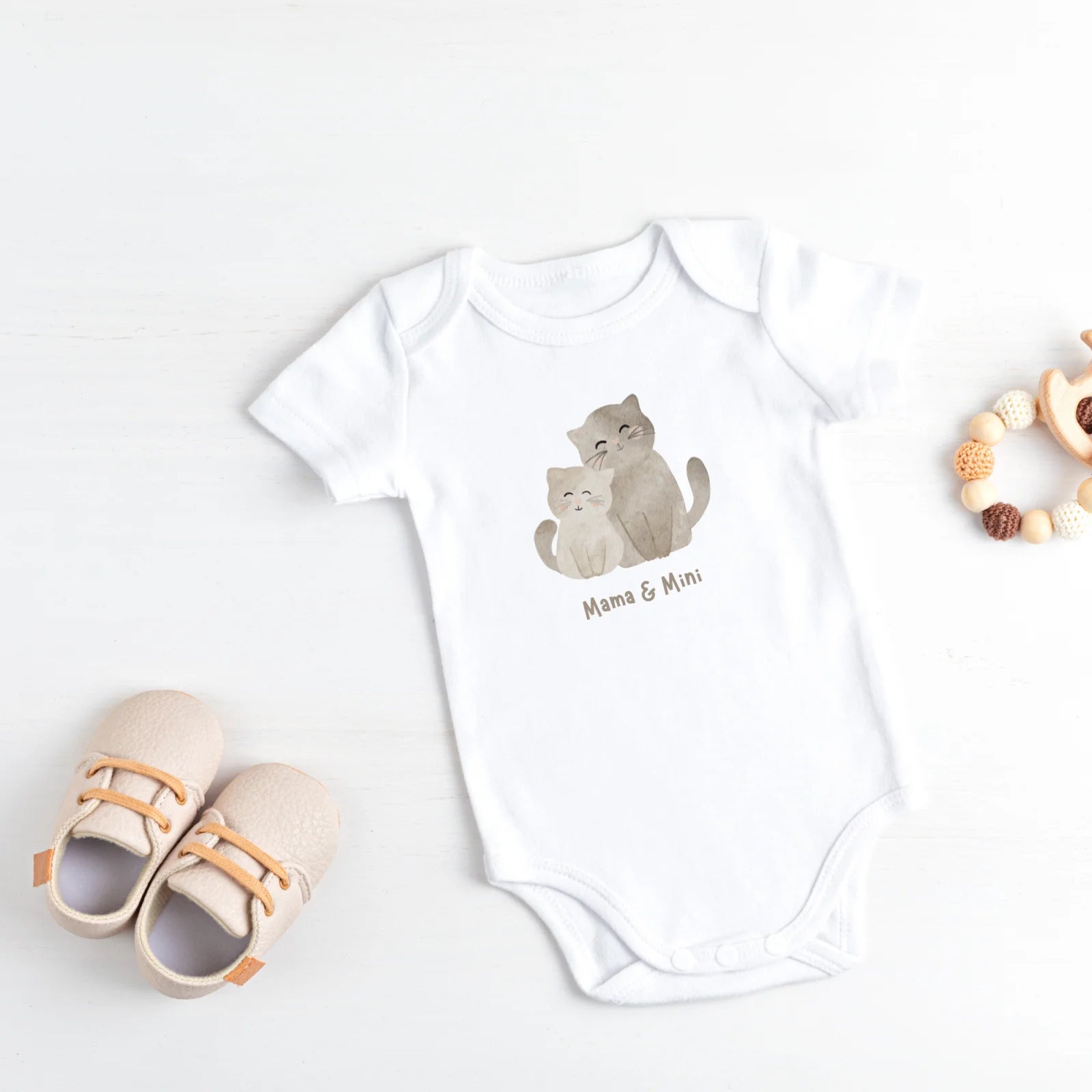 Bügelbild Mama &amp; Mini – Katzen
