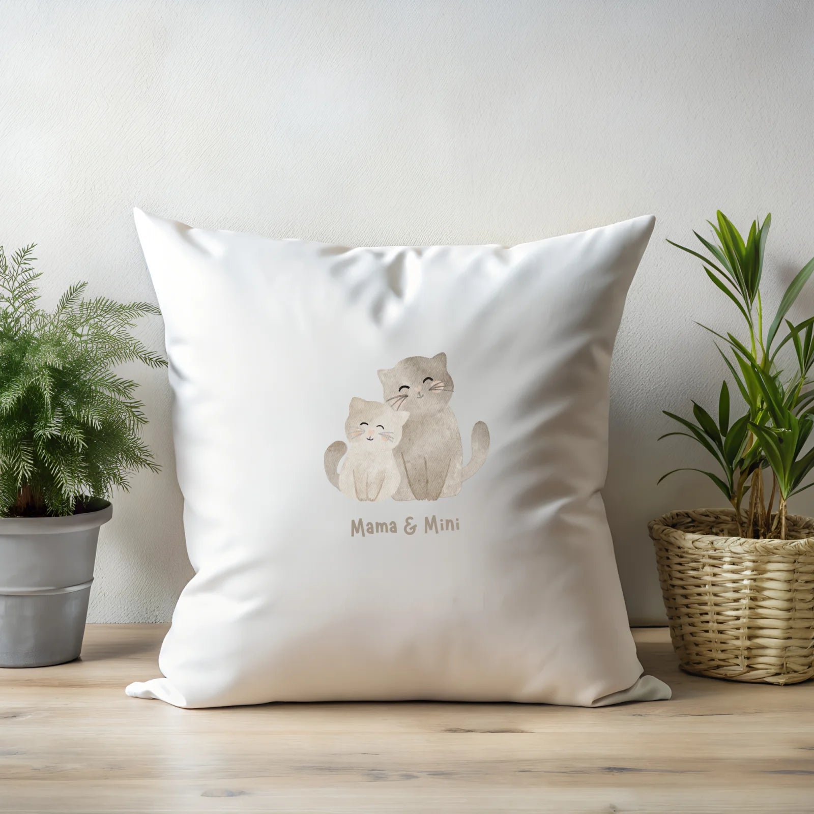 Bügelbild Mama &amp; Mini – Katzen