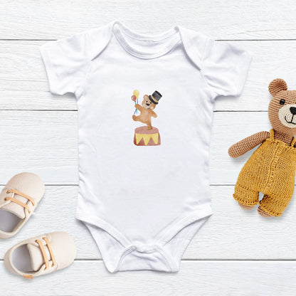 Bügelbild Zirkusbär für Kinderkleidung und Kinderzimmerdeko