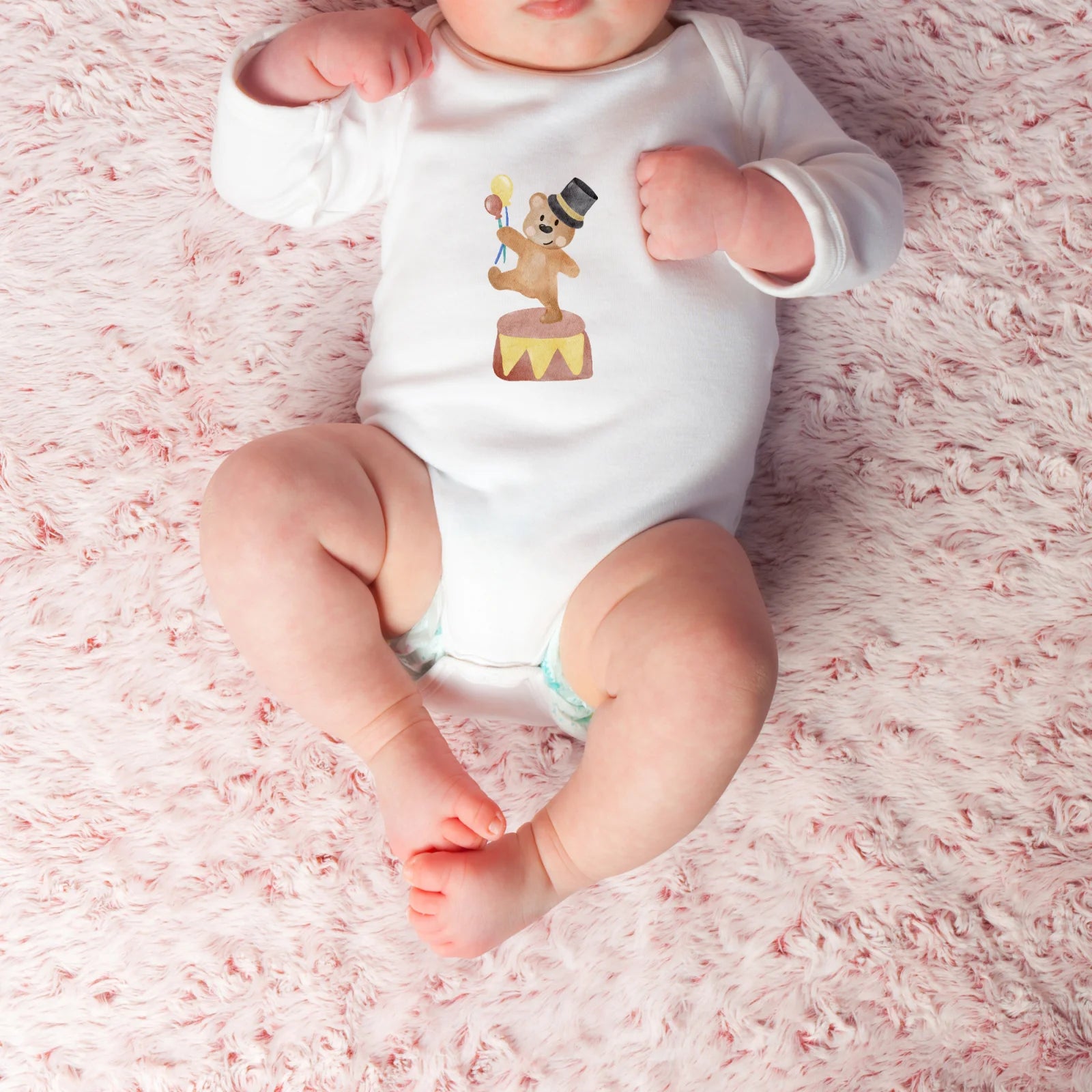 Bügelbild Zirkusbär für Kinderkleidung und Kinderzimmerdeko