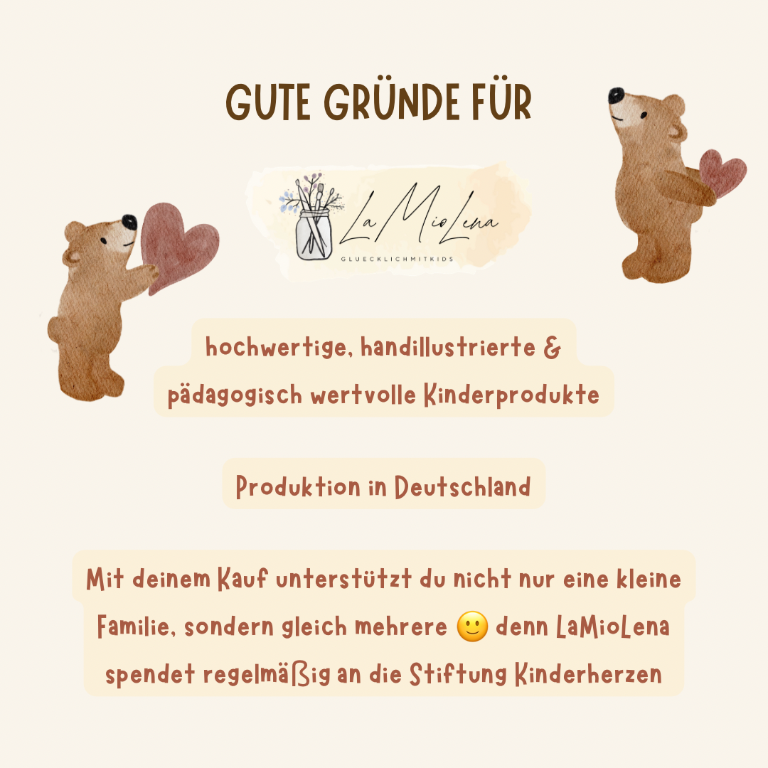Bügelbild Frühling Bär mit Blumen
